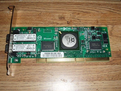 QLOGIC HP Dual Port Fibre Channel 2GB 2 GB PCI-X Card FC5010409-26 Warranty - Image 1 of 2