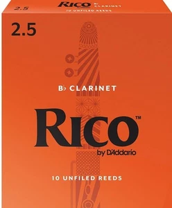 Rico Bb Clarinet 10 x Reeds, Strength 2.5 ( 2 1/2 )10-pack by D'addario - Picture 1 of 1