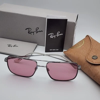 Lente rosa marco Gunmetal Ray Ban Ari Bio-Based RB3758 | 54 16 145 Foto 1 de 4