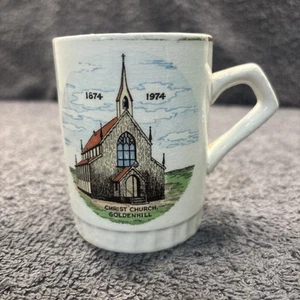 Rare Weatherby Christ Church 1874 -1974 "Goldenhill" Mug (Falcon ware) - Picture 1 of 12