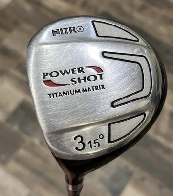 Nitro Power Shot Titanium Matrix 15* 3 Fairway Wood Graphite Shaft Mid Firm LH - Image 1 of 4
