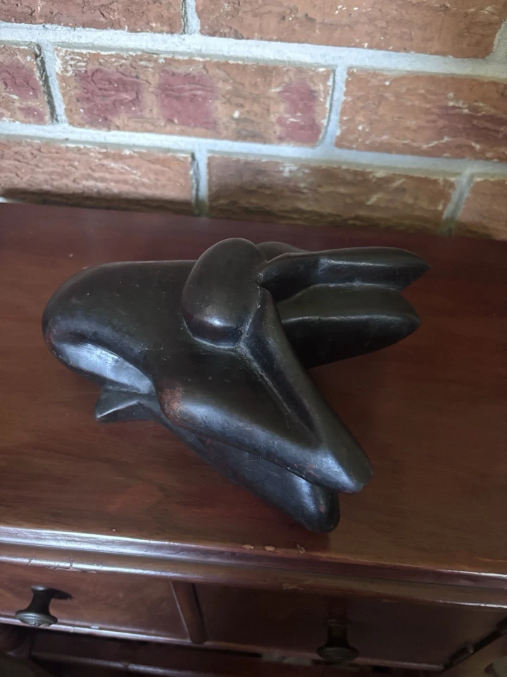 Decoração de estatueta escultura em madeira ioga homem - Imagem 1 de 4