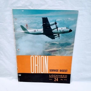Lockheed California Orion Service Digest Issue 24 May 1972 Book - Picture 1 of 2