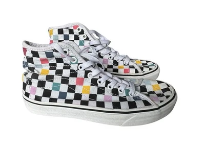 Zapatos Vans SK8–Hi Decon M 6 | W 7.5 Retro Años 90 Salvados por el tablero de ajedrez Bell Foto 1 de 4