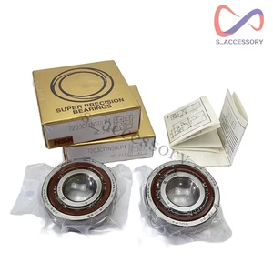 New Set Of Two Abec-7 Super Precision Spindle Bearings For NSK 7203CTYNSULP4 US - Picture 1 of 11