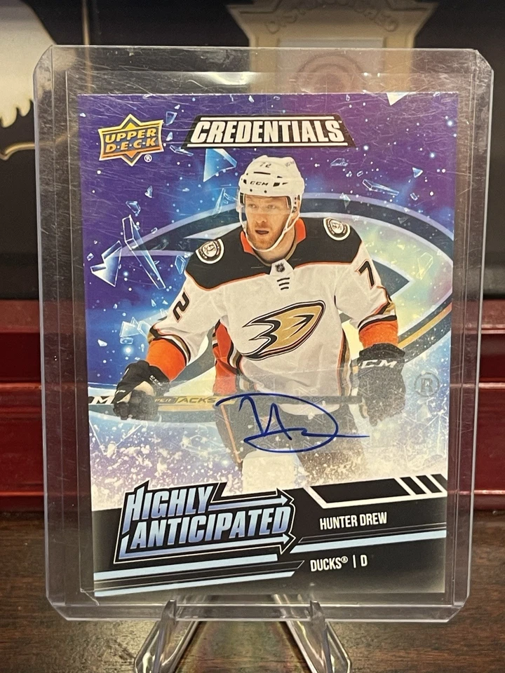 2022 Upper Deck Credentials Highly Anticipated Hunter Drew #HA-44 Rookie Auto RC - Image 1 of 2