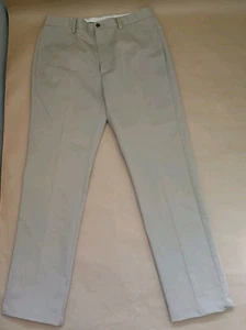 Orvis Hose Herren 34x32 Trim Fit Khaki Beige Chino Flatfront Freizeit Outdoor - Bild 1 von 12