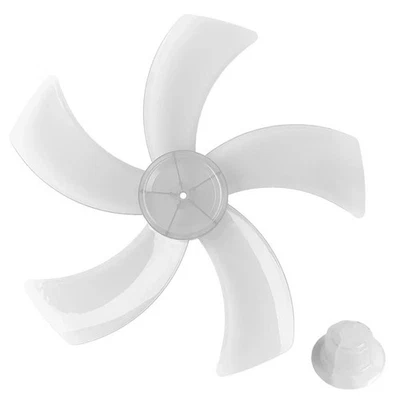 12 Plastic Fan Blade 5 Blades with Nut Cover for Stand7818 - Image 1 of 4