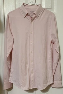 Rodano rosa e bianco abbottonato manica lunga slim fit uomo piccolo - Foto 1 di 11