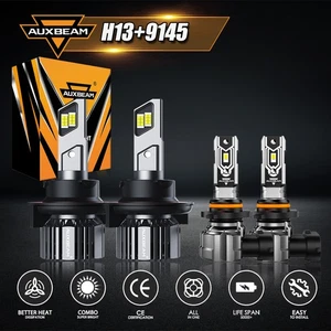 Combo de faros LED altos-bajos + luz antiniebla 6500 k para Ford Expedition 2007-2014 AUXBEAM - Imagen 1 de 12