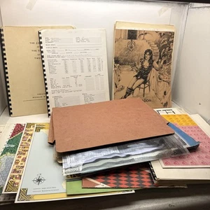Vintage Dungeons & Dragons Maps TSR D&D Character Sheets Quests 1980’s Misc Lot - Picture 1 of 15
