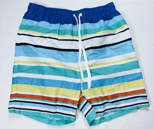 Westwolf gestreifte Schwimmen Jungen Boardshorts schnelltrocknend Größe 18 - Bild 1 von 4