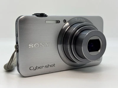 SONY Cyber-Shot DSC-WX7 16.2MP 5x Zoom Digital Camera Silver From Japan / Exc - Image 1 of 4
