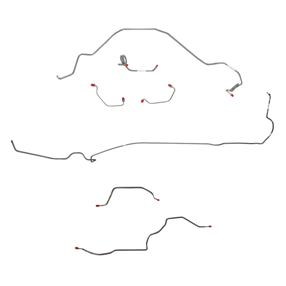 Kit completo de línea de freno de acero inoxidable CBK0243SS para Chevrolet Camaro 81 Foto 1 de 4