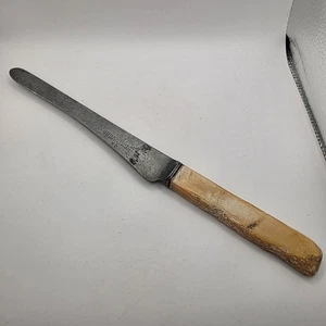 Joseph Rodgers & Sons Cutlers To Her Majesty Carving Knife Stag Bone Handle Vtg - Picture 1 of 8