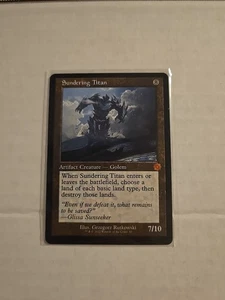 MTG Sundering Titan - Retro Frame NM-Mint The Brothers' War: Retro Frame Artifac - Picture 1 of 2