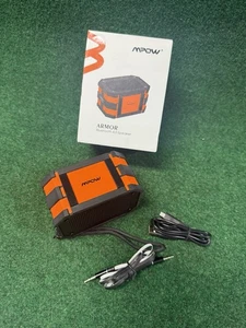 Mpow Armor Bluetooth 4.0 Speaker Orange Rugged Waterproof w/ Box & Cable - Picture 1 of 5