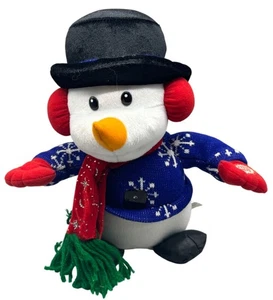Animated Singing T.L. Spielzeug Plüsch Weihnachten Schneemann Wir wünschen Ihnen frohe Weihnachten - Bild 1 von 9