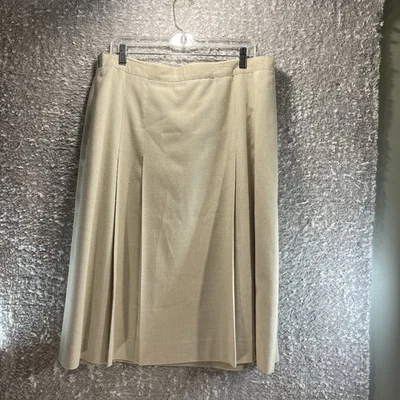 Falda Plisada Midi Vintage Orvis Mujer 20 Marrón Tostado Espalda Forrada con Cremallera Clásica EE. UU. Foto 1 de 4