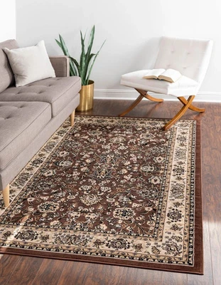 Alfombra Colección Sialk Hill - Washington (6' 1" x 9' Rectángulo Marrón/Negro) Foto 1 de 4