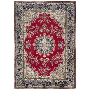 Kerman 342x240 cm Handgeknüpfter Perserteppich Orient Wolle Carpet Rug Rot - Picture 1 of 12