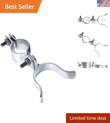 Heavy-Duty 1-3/8" Silver Fence Gate Latch - Rust Resistant & Padlock Compatible - Image 1 of 4