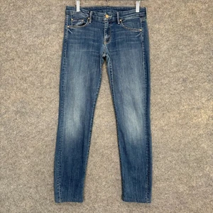 Mother Jeans The Looker Womens 28 Medium Kitty Blue Denim Slim Straight Pants - Picture 1 of 16