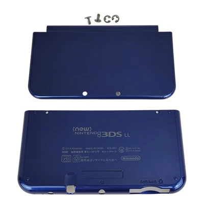 Top Bottom Cover Replacement Housing Shell Case Blue For New Nintendo 3DS XL LL - Image 1 of 4