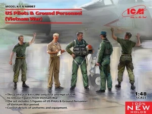 ICM 48087 - 1/48 US Pilots & Ground Personnel (Vietnam War) (5 figures) model - Picture 1 of 12