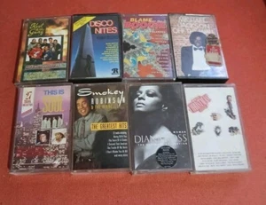 24 Cassettes Tape Lot Soul Disco Funk Motown 70s 80s plus cassette holder - Picture 1 of 10