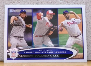 CLAYTON KERSHAW, ROY HALLADAY & CLIFF LEE 2011 NL EARNED RUN AVERAGE LEADERS - Picture 1 of 2