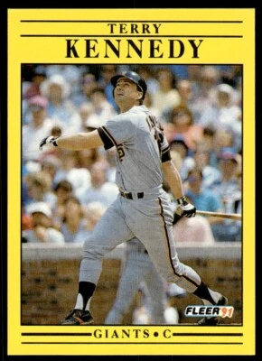 1991 Fleer Baseball Card Terry Kennedy San Francisco Giants #263 - Image 1 of 2