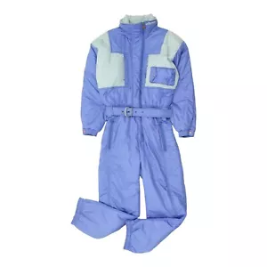 Ellesse Mens Blue Purple Ski Suit | Vintage Retro Winter Sportswear Snowsuit VTG - Picture 1 of 4