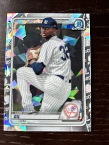 Luis Gil 2020 Bowman Chrome Cracked Ice Refractor Rookie Card Yankees - Bild 1 von 2