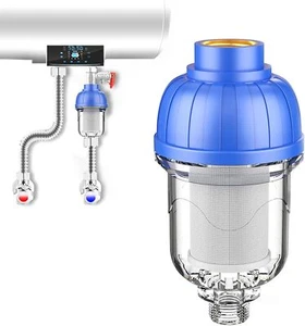 Prefiltro de calentador de agua con red de acero inoxidable 316 sedimentos reutilizables - Imagen 1 de 7