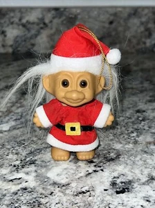 Vintage Russ Troll Doll - Santa Claus Christmas White Hair 5” - Doll #18276 - Picture 1 of 6