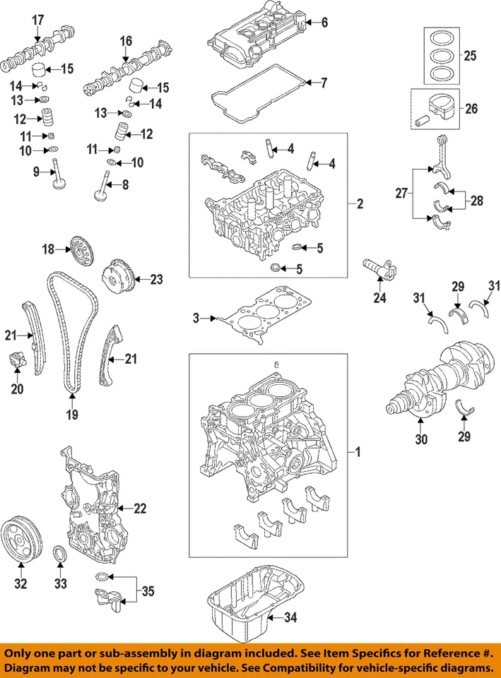 Junta de culata MITSUBISHI OEM 14-15 Mirage-Engine MN195371 Foto 1 de 1