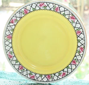 Shelley Yellow & Roses Teller - Bild 1 von 1