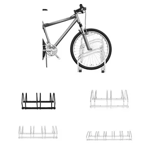 Bicycle Stand Rack Floor Wall Mounted Holder Cycle Storage Rack for 3/4/6 Bikes - Picture 1 of 16