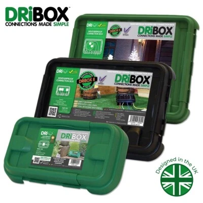 DRiBOX Weatherproof Junction Connection Box For Cables Sockets Electrics Garden - Image 1 of 4