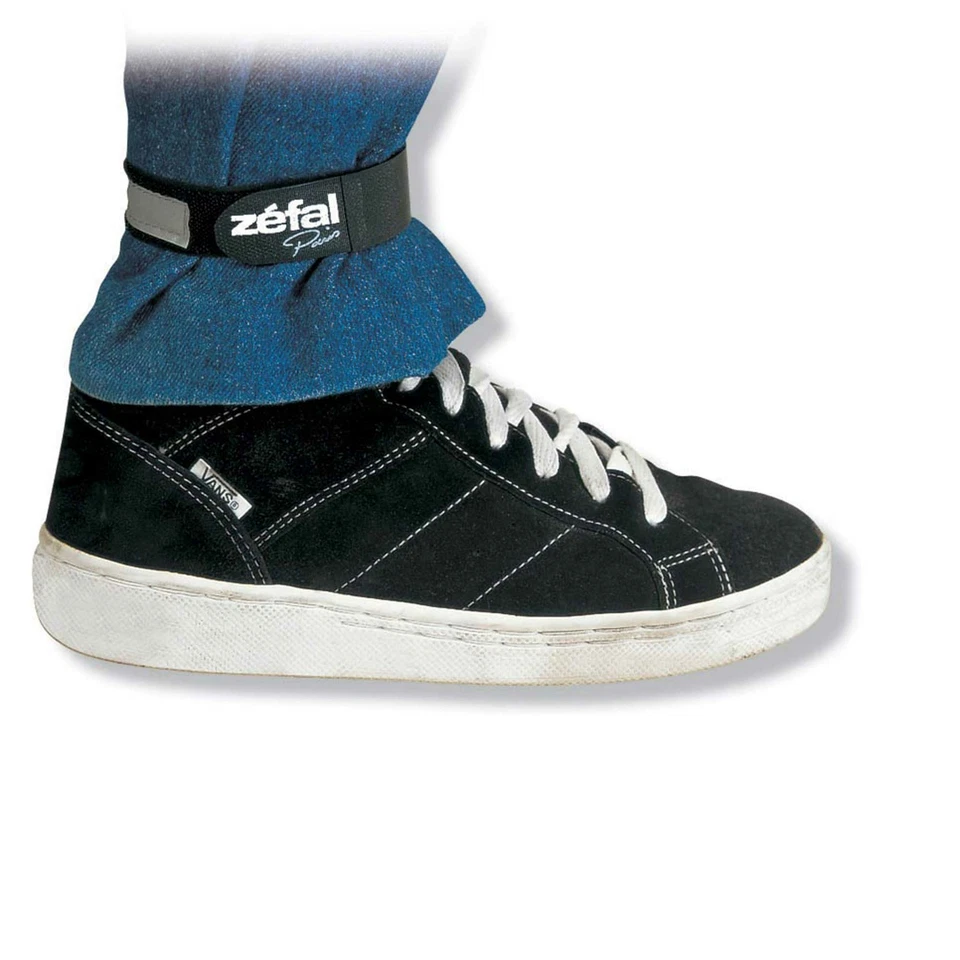 Zefal Doowah Trouser Tie With Large Reflective Tape En13356 Compliant - Black