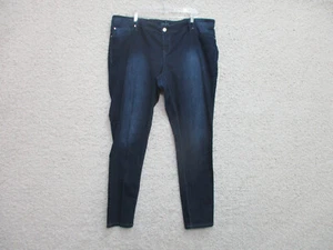Jade Jeans 44x33 Womens Plus Size Blue Denim Skinny Leg Stretch Dark Wash Casual - Picture 1 of 11