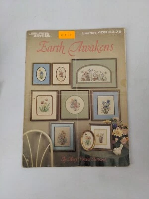 Vintage 1985 Leisure Arts Earth Awakens Counted Cross Stitch Leaflet 409 - Image 1 of 4