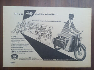 DKW Hobby, Roller, scooter, schneller, Werbung advert pubblicita, 1958