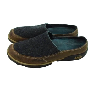 Zapatos Chaco para mujer Quinn zueco de lana carbón cuero marrón talla 8 - Imagen 1 de 7