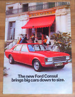 1972 FORD CONSUL UK Launch Sales Brochure - 3000GT 2500L 2000
