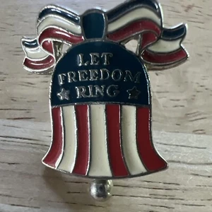 Spilla da bavero Let Freedom Ring stelle strisce campana Disney - Foto 1 di 10