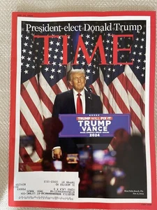 Time Magazine Nov. 25 2024   President -Elect DONALD TRUMP  on cover page. - Picture 1 of 5