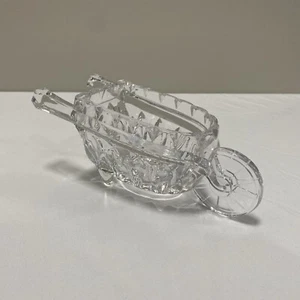Vintage Mikasa Crystal Garden Gifts Wheelbarrow Condiment Dish Lead Germany - Picture 1 of 9