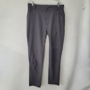 Trayl Pants Mens L Grey Cycling Commuter Water Repellent Reflective Stretch Golf - Picture 1 of 13